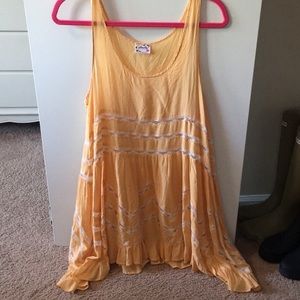 Free People Voile & Lace Trapeze Slip